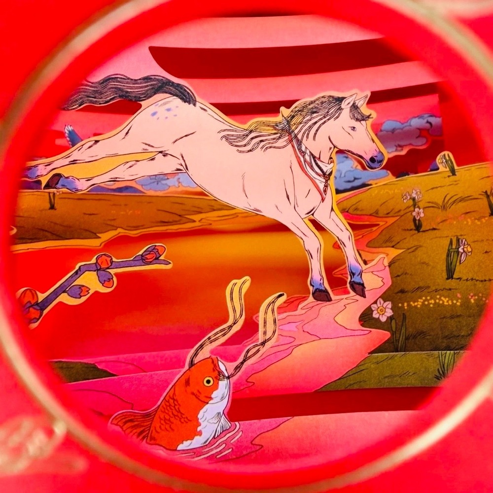 Hermes 2026 Chinese Lunar New Year of the Horse Red Envelopes Pop Up Set of 10
